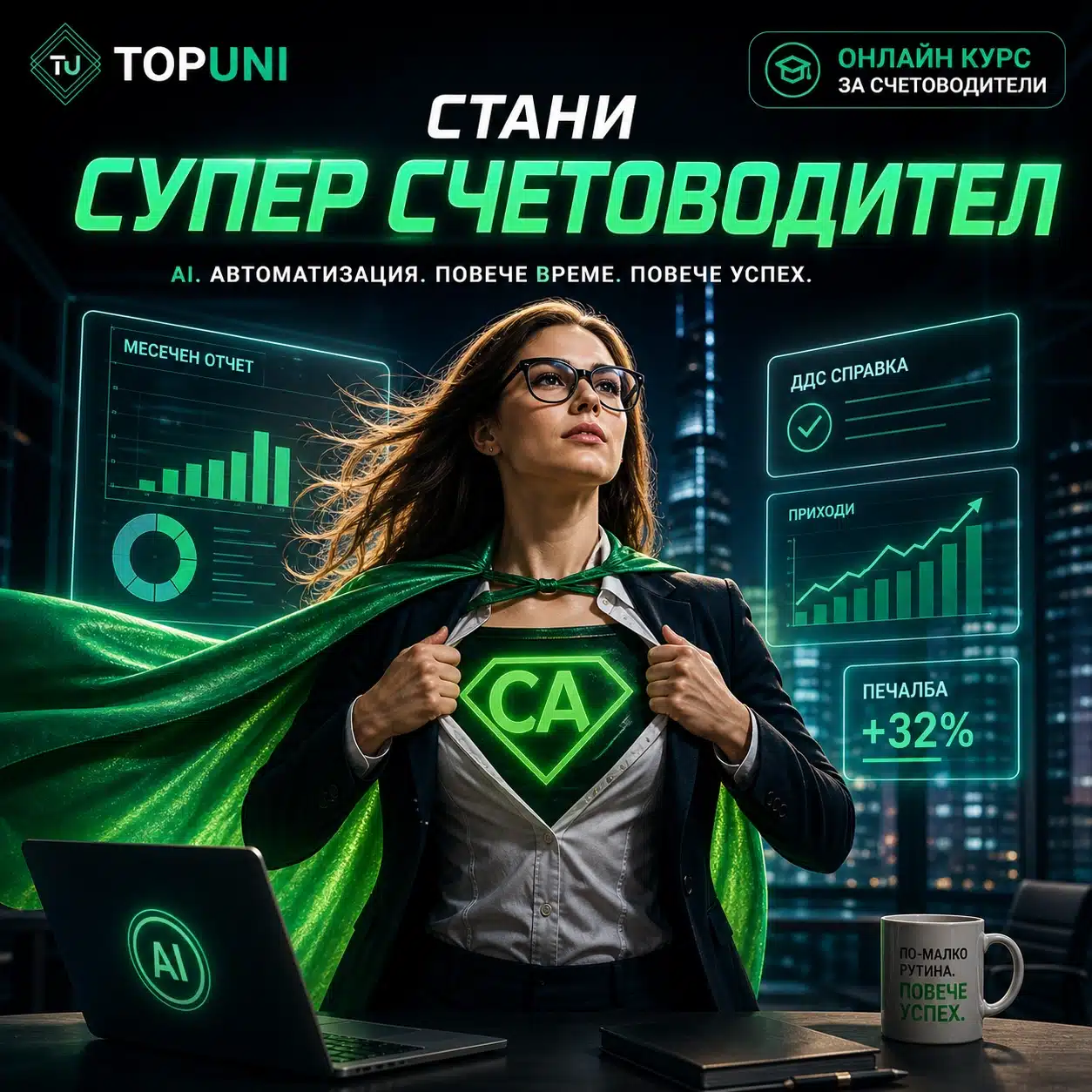 изкуствен интелект за счетоводители онлайн курс за счетоводители